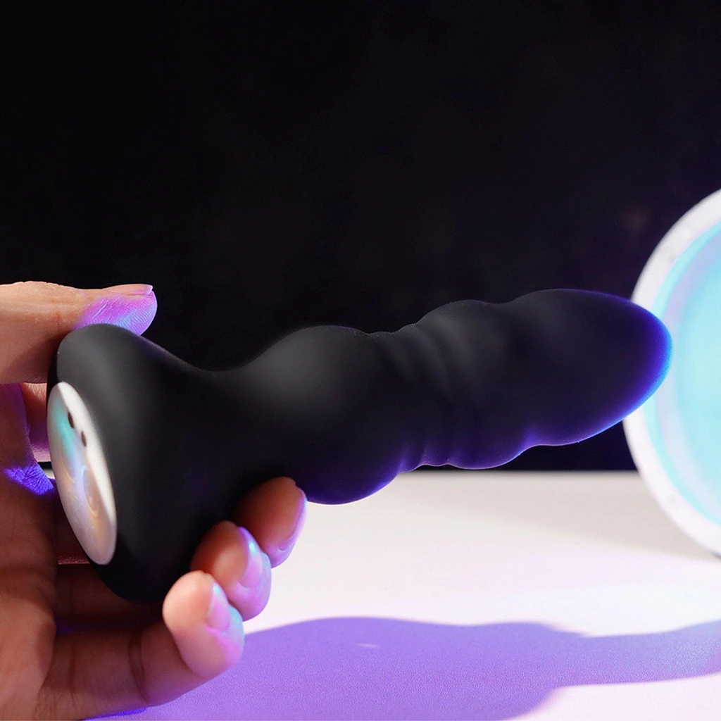 Korek analny Lighting M - 9 trybów wibracji — zdjęcie 10