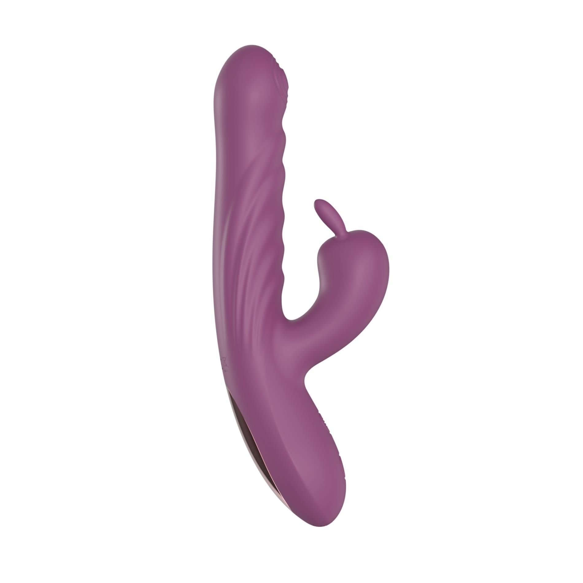 Wibrator króliczek PURPLE – 10 trybów i ruchy pchające — zdjęcie 2