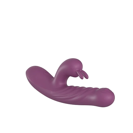 Wibrator króliczek PURPLE – 10 trybów i ruchy pchające — zdjęcie 4