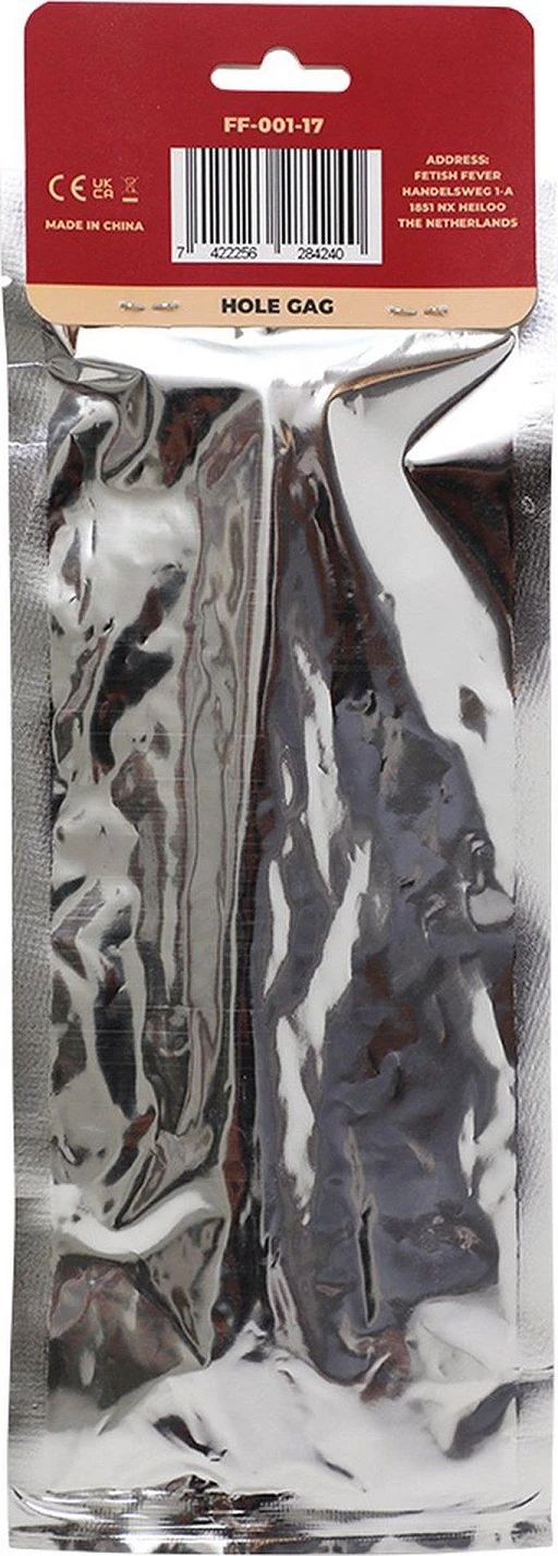 Knebel z otwartym pierścieniem – czarny — zdjęcie 3
