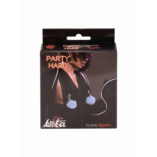 Zaciski na sutki Clams Party Hard – regulowane, futrzane kule — zdjęcie 3