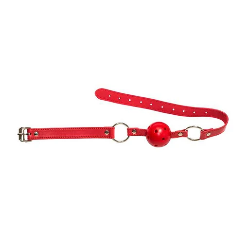 Knebel kulkowy Party Hard Firecracker – czerwony, ABS — zdjęcie 2