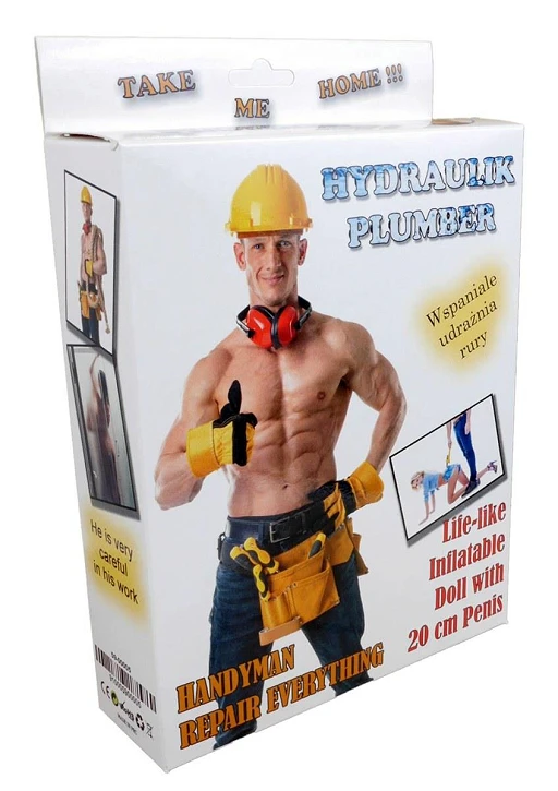 Lalka dmuchana Hydraulik - naturalnej wielkości — zdjęcie 4