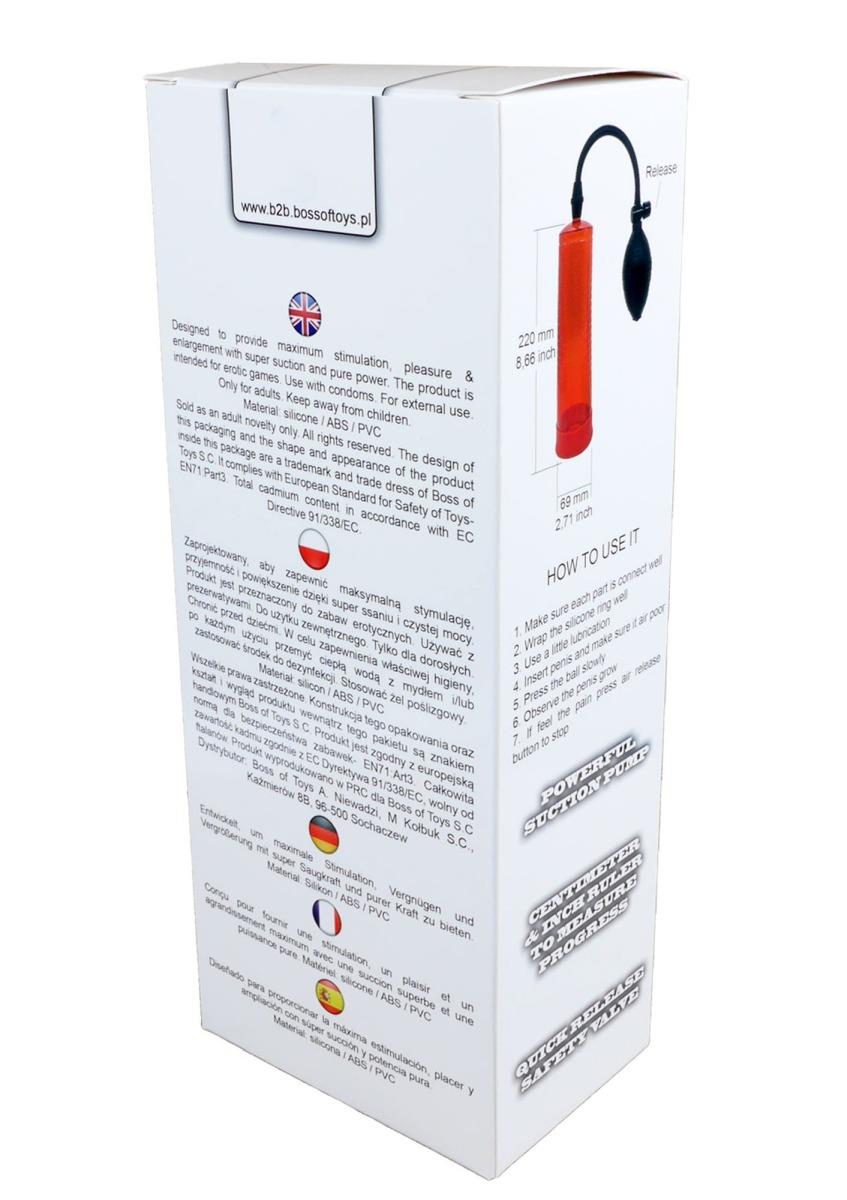 Pompka próżniowa Powerpump Red - silikon/ABS — zdjęcie 4