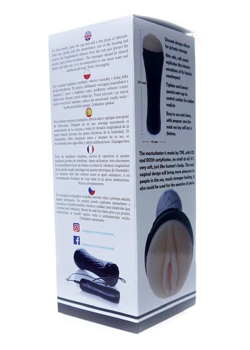 Masturbator latarka Vibrating Vagina – CyberSkin, regulacja — zdjęcie 11