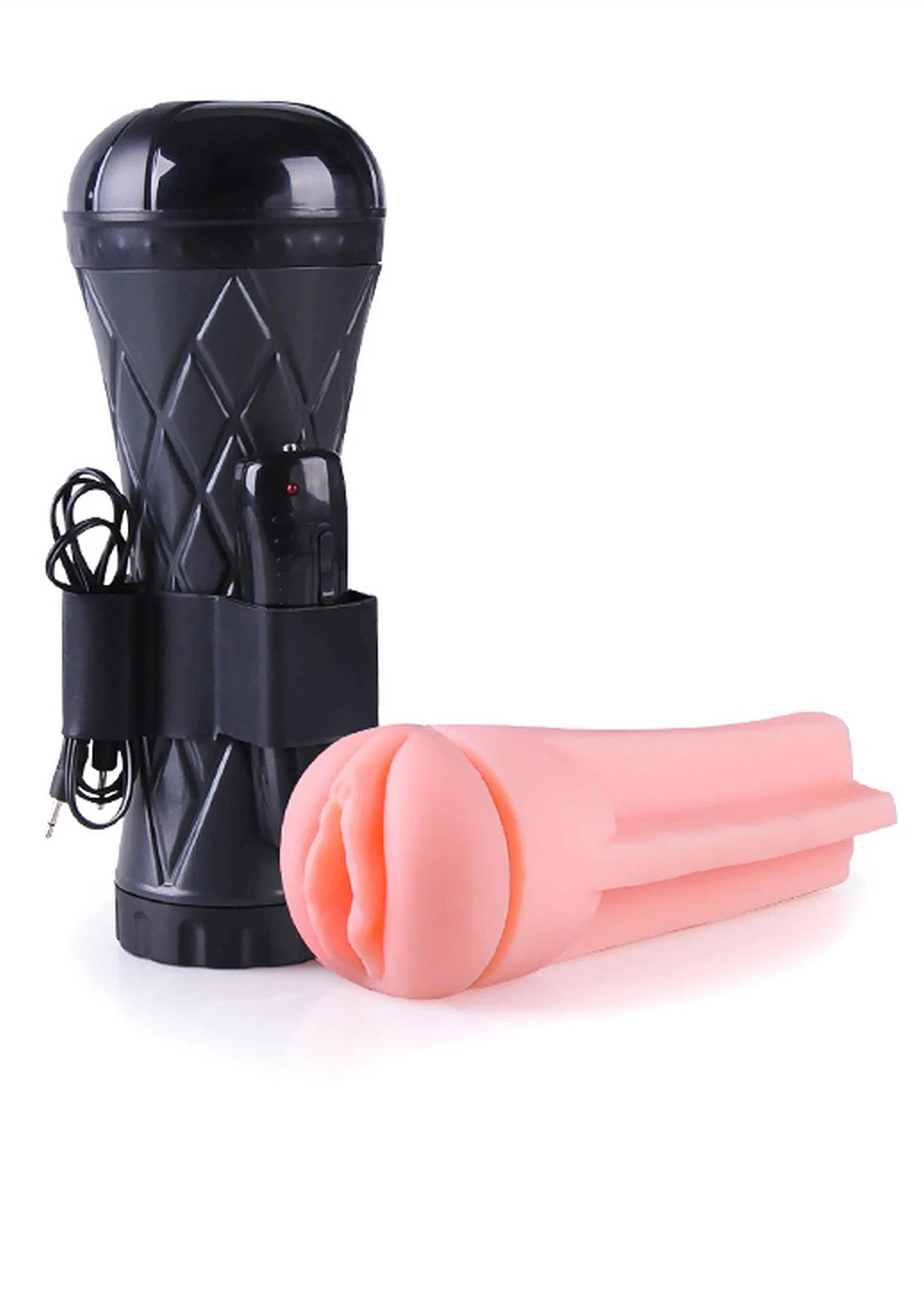 Masturbator latarka Vibrating Vagina – CyberSkin, regulacja — zdjęcie 5