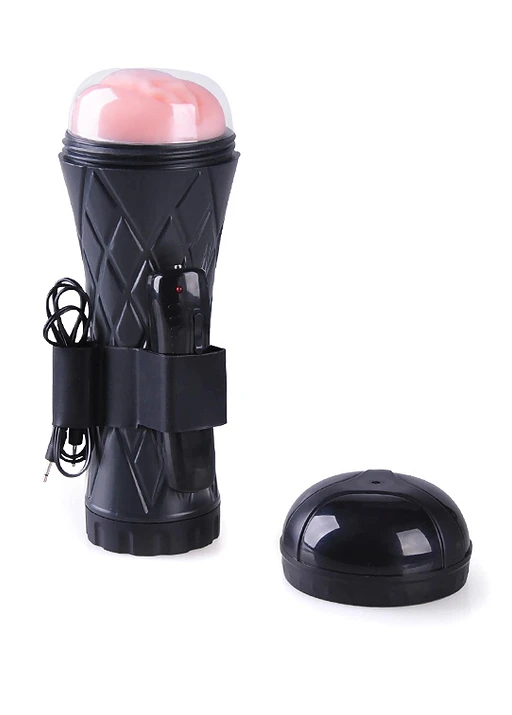 Masturbator latarka Vibrating Vagina – CyberSkin, regulacja — zdjęcie 6