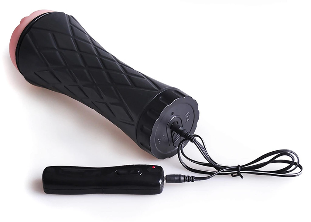 Masturbator latarka Vibrating Vagina – CyberSkin, regulacja — zdjęcie 8