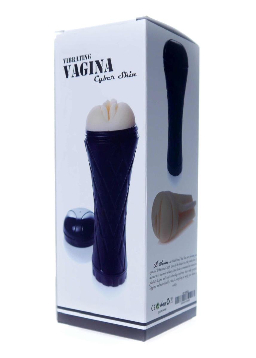 Masturbator latarka Vibrating Vagina – CyberSkin, regulacja — zdjęcie 10
