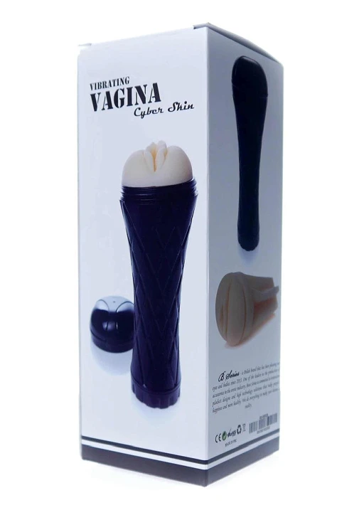 Masturbator latarka Vibrating Vagina – CyberSkin, regulacja — zdjęcie 10