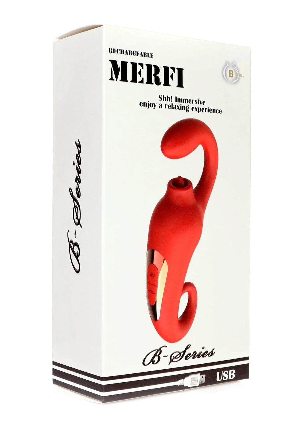 Wibrator Merfi – 10 trybów wibracji i języczka, USB — zdjęcie 13