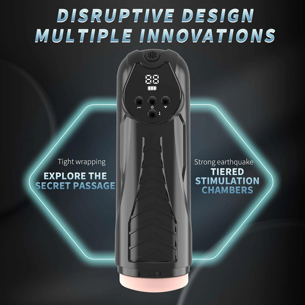 Masturbator Luxury 04 – wibracje i ssanie, ładowanie USB-C — zdjęcie 13