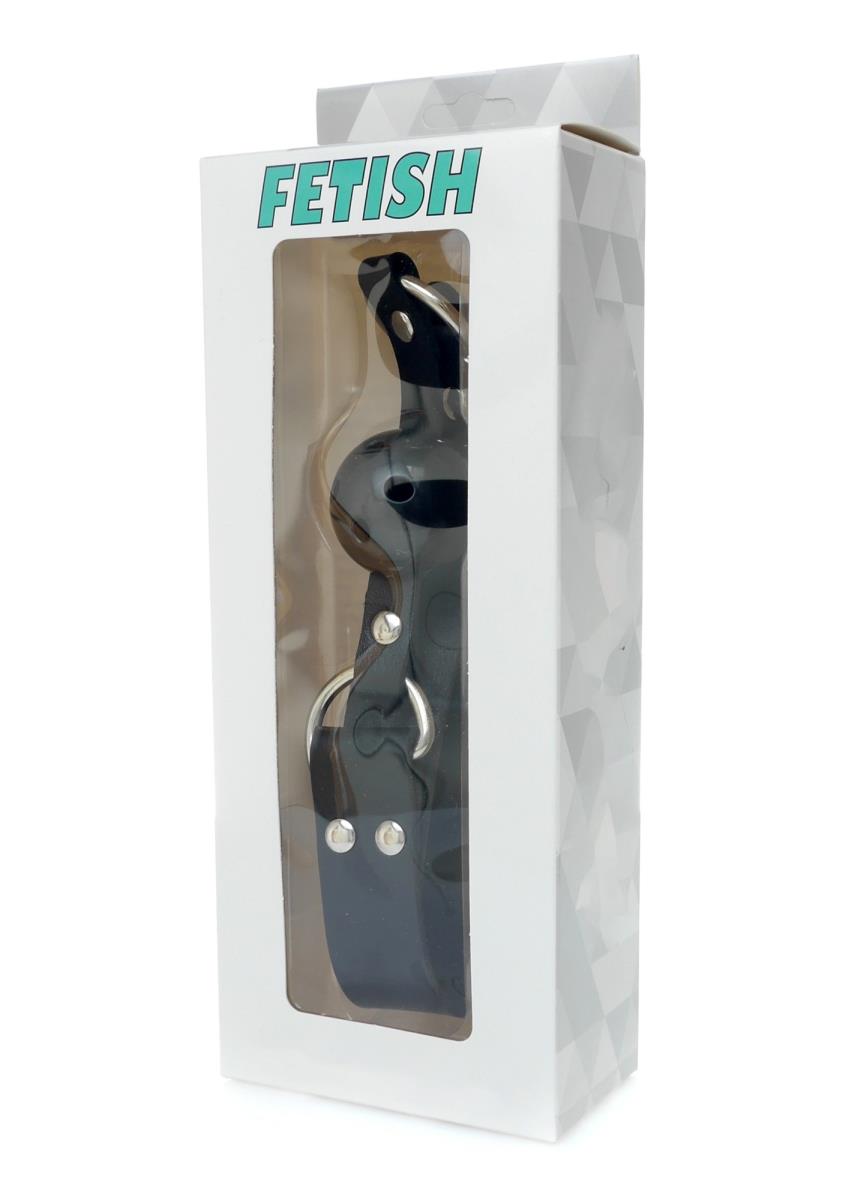 Knebel z kulką Fetish B-Series – wentylowana kulka, regulowany pasek — zdjęcie 7