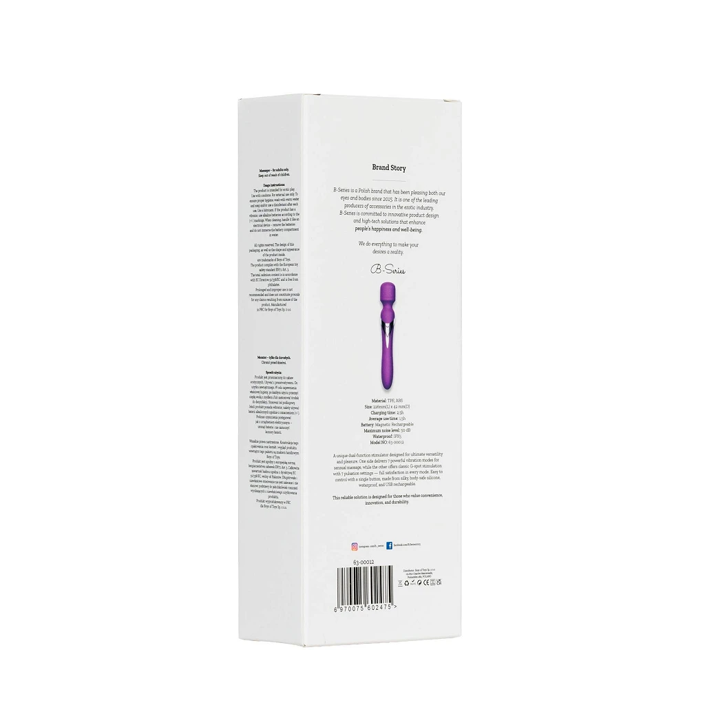 Masażer dwustronny Dual Massager – 7+7 trybów, silikon — zdjęcie 9
