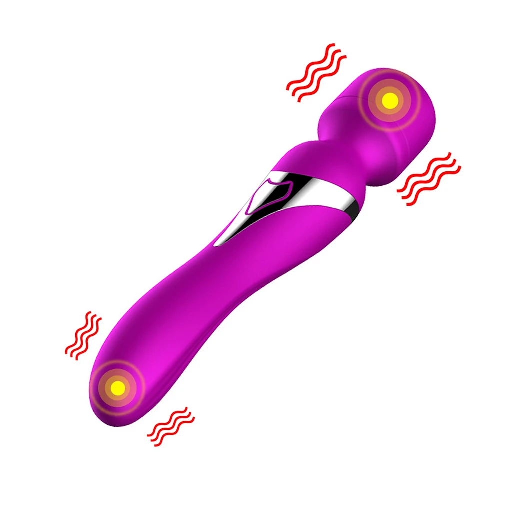 Masażer dwustronny Dual Massager – 7+7 trybów, silikon — zdjęcie 2