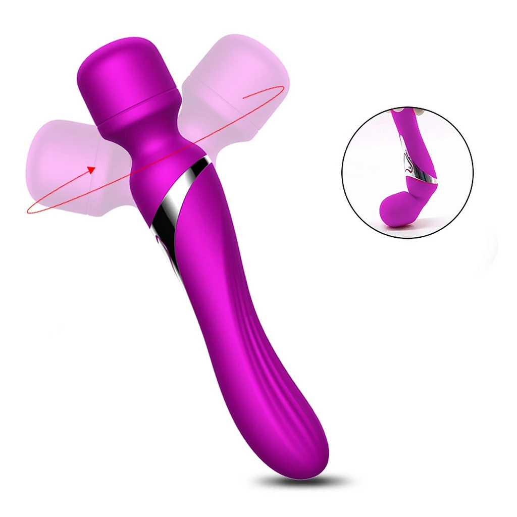 Masażer dwustronny Dual Massager – 7+7 trybów, silikon — zdjęcie 6
