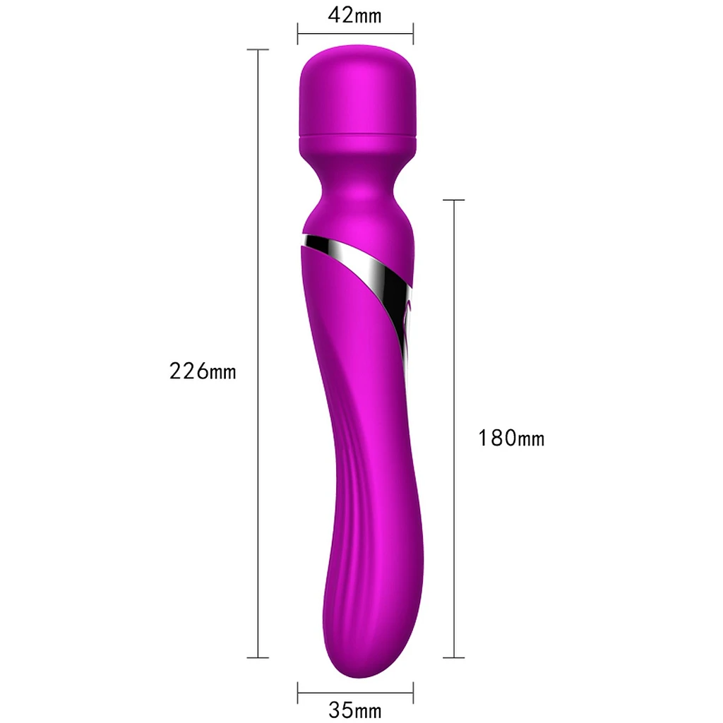 Masażer dwustronny Dual Massager – 7+7 trybów, silikon — zdjęcie 7