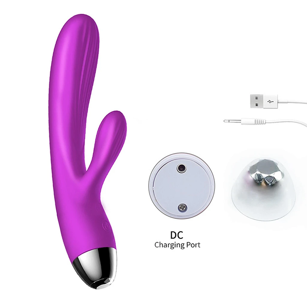 Wibrator króliczek Silicone Vibrator and Pulsator – grzanie, 7+7 — zdjęcie 9