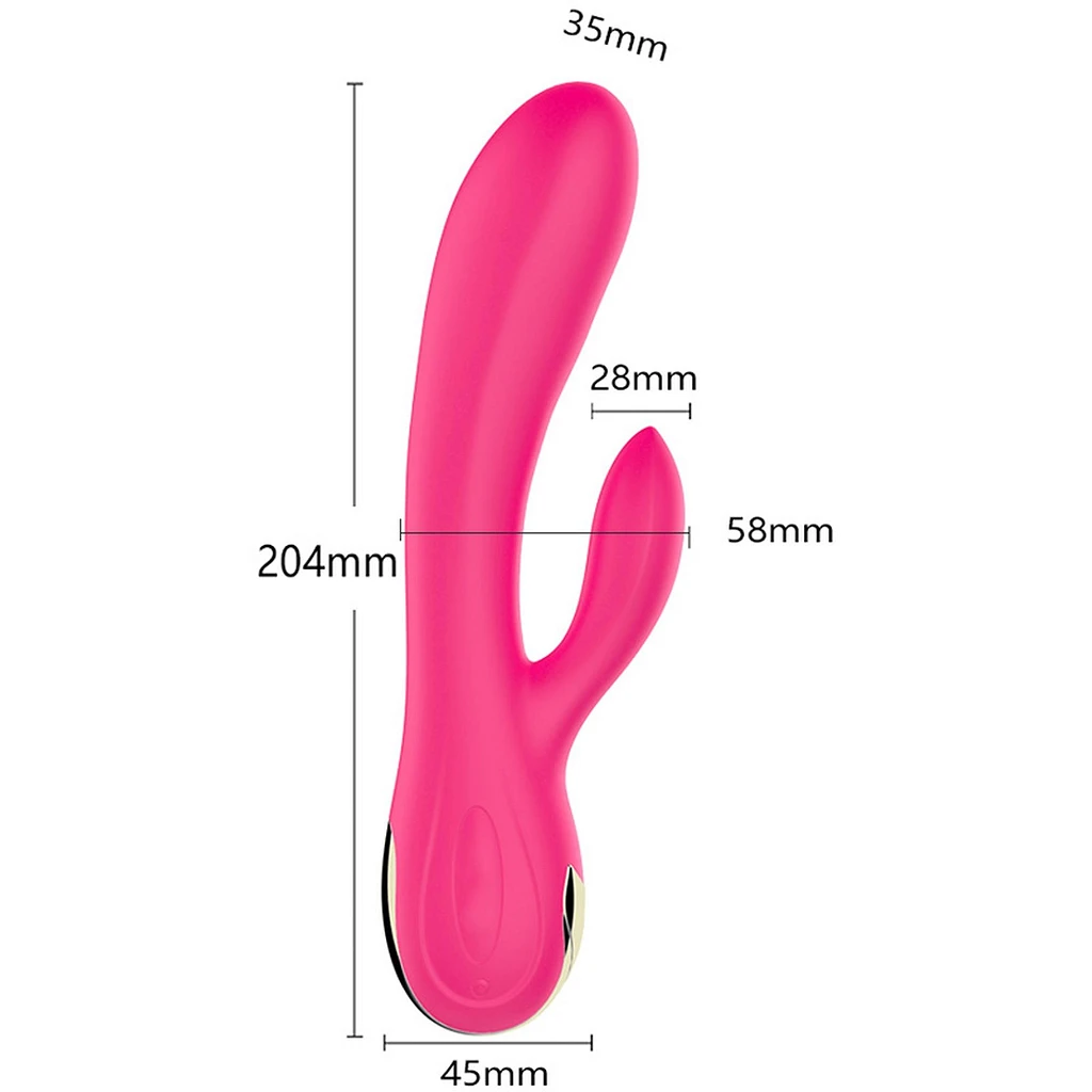 Wibrator króliczek USB 7 funkcji z grzaniem – 20,4 cm — zdjęcie 3