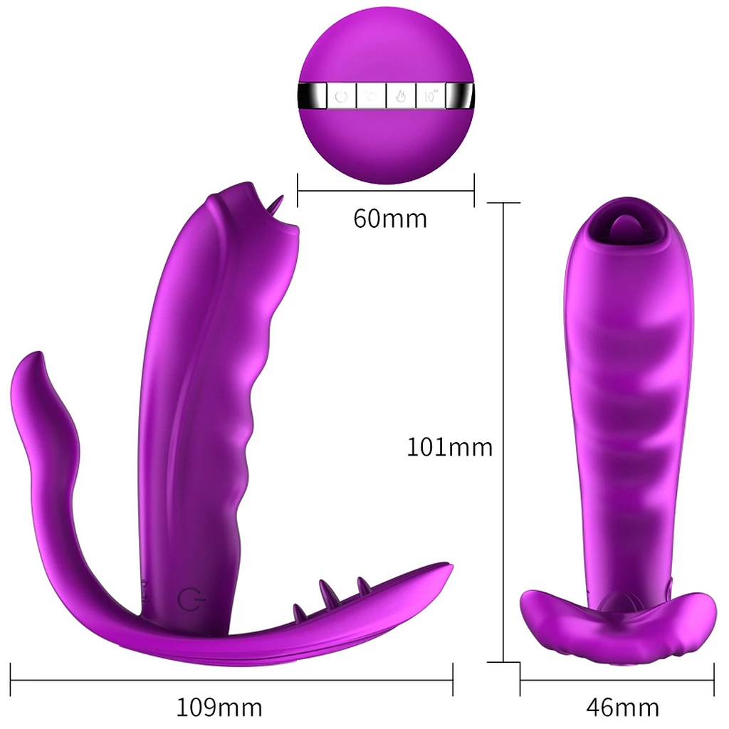 Stymulator panty z ogrzewaniem – 7 trybów, pilot — zdjęcie 7