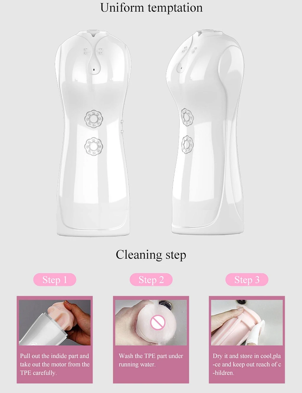 Masturbator B-Series – pulsacje, wibracje, tryb interaktywny — zdjęcie 7