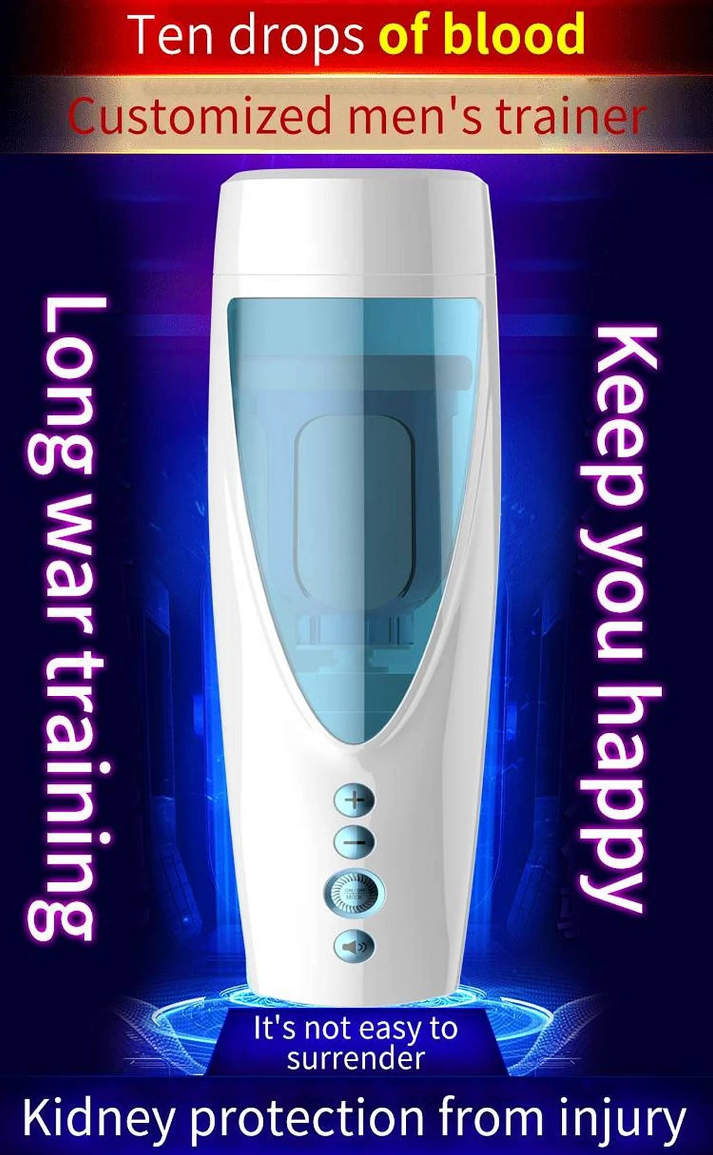 Masturbator Rotating USB 10+10 – ruch góra‑dół, audio — zdjęcie 12