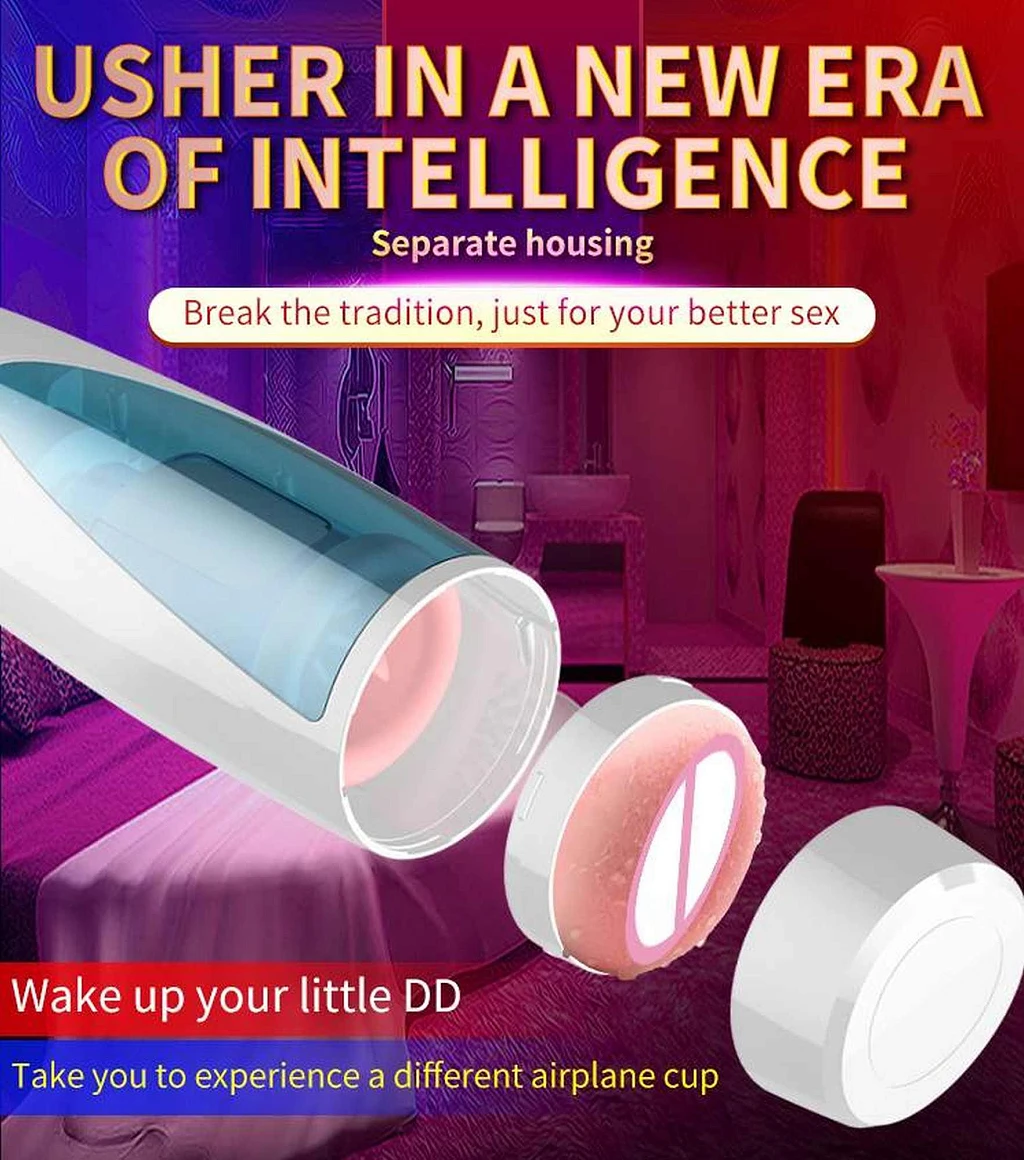 Masturbator Rotating USB 10+10 – ruch góra‑dół, audio — zdjęcie 8