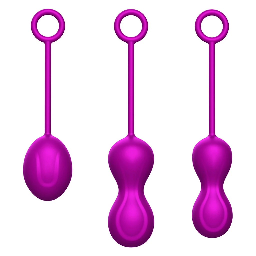 Zestaw kulek Kegal Balls - silikon medyczny, 3 szt.