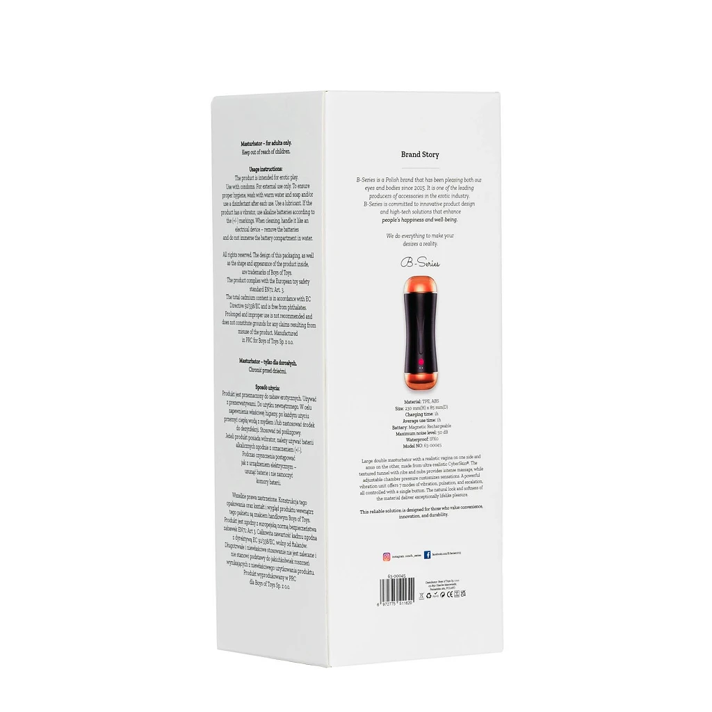 Masturbator dwustronny USB – 7 trybów, regulacja ucisku — zdjęcie 8