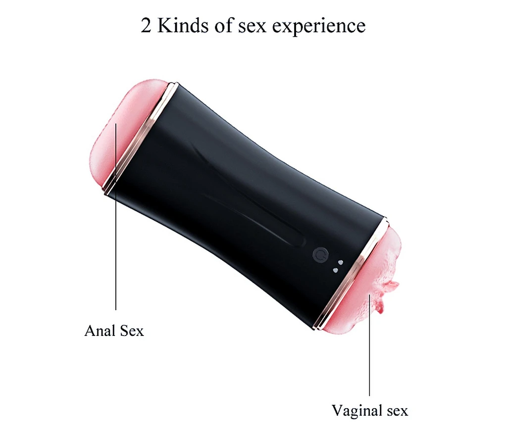 Masturbator dwustronny USB – 7 trybów, regulacja ucisku — zdjęcie 5