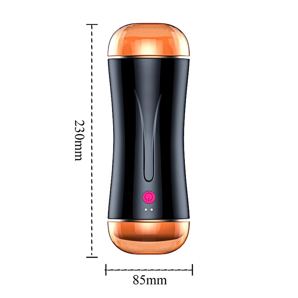 Masturbator dwustronny USB – 7 trybów, regulacja ucisku — zdjęcie 6
