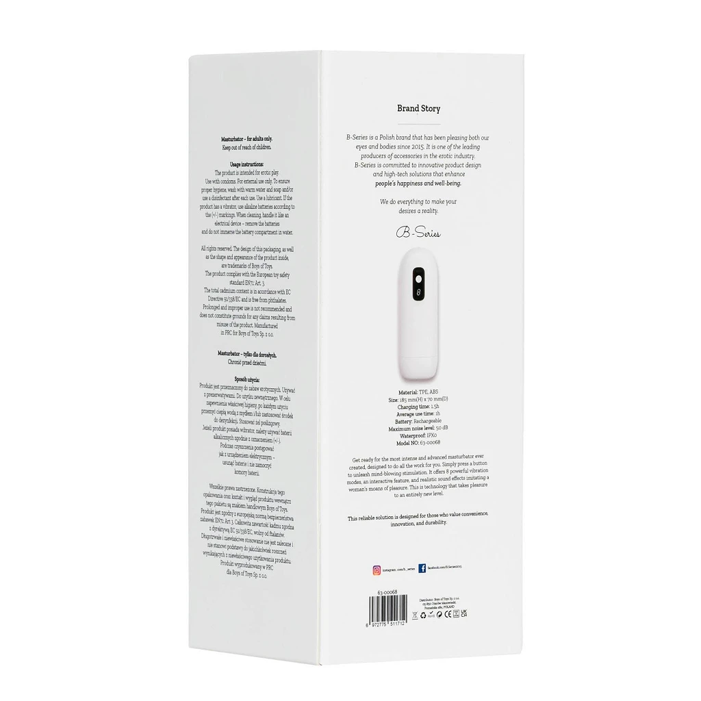 Masturbator USB – 8 trybów wibracji, 18 cm — zdjęcie 7