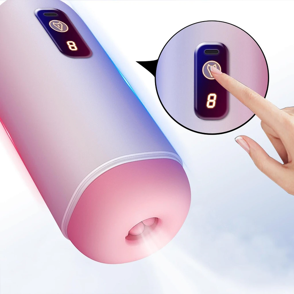 Masturbator USB – 8 trybów wibracji, 18 cm — zdjęcie 3