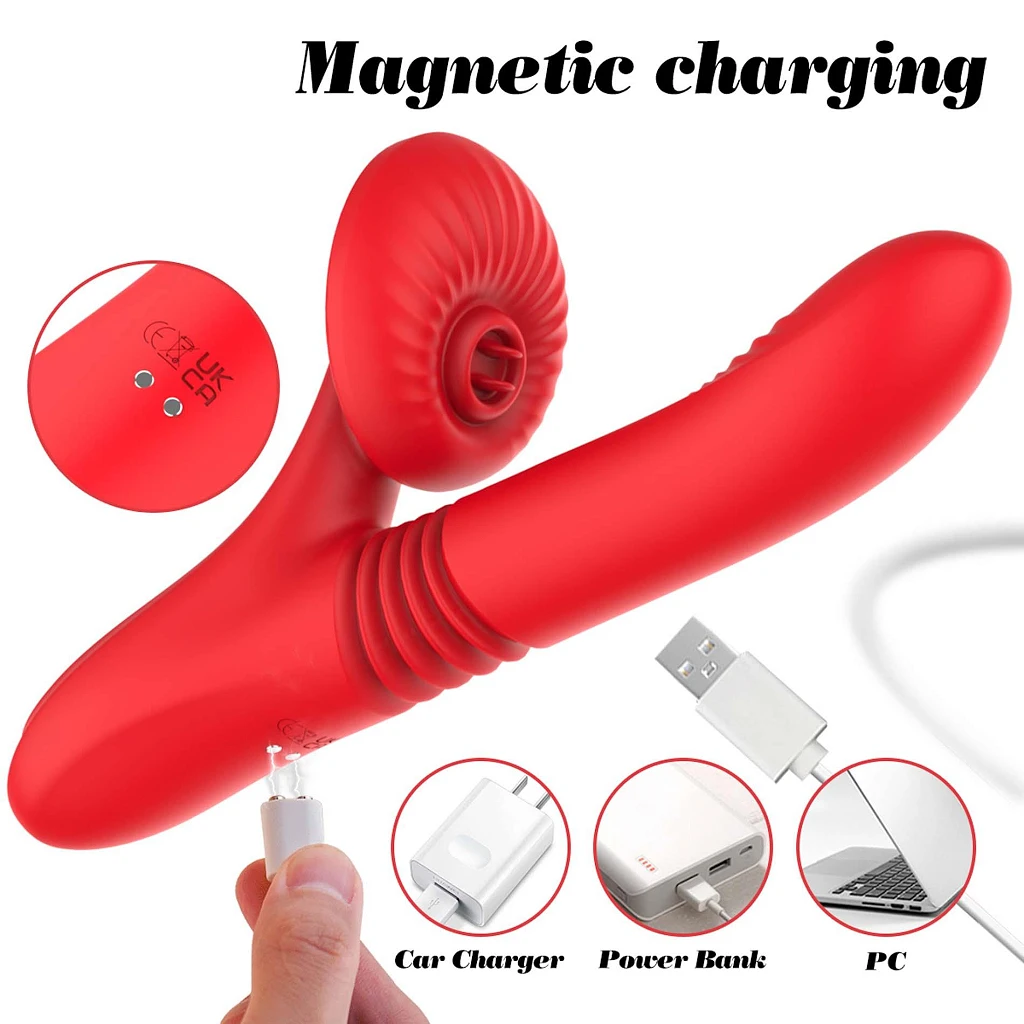Wibrator króliczek Licking & Thrusting – 7 trybów, podgrzewanie — zdjęcie 5