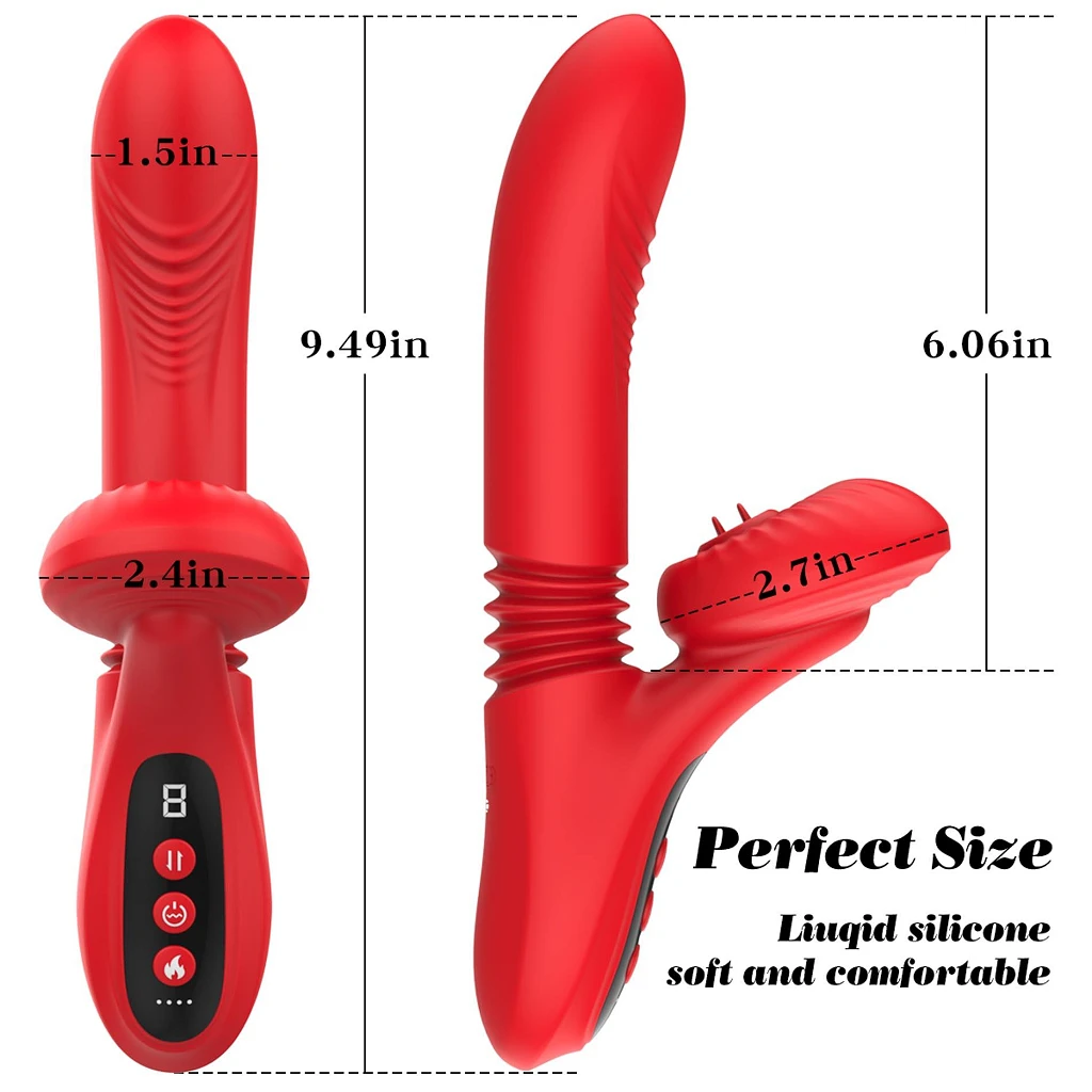 Wibrator króliczek Licking & Thrusting – 7 trybów, podgrzewanie — zdjęcie 6