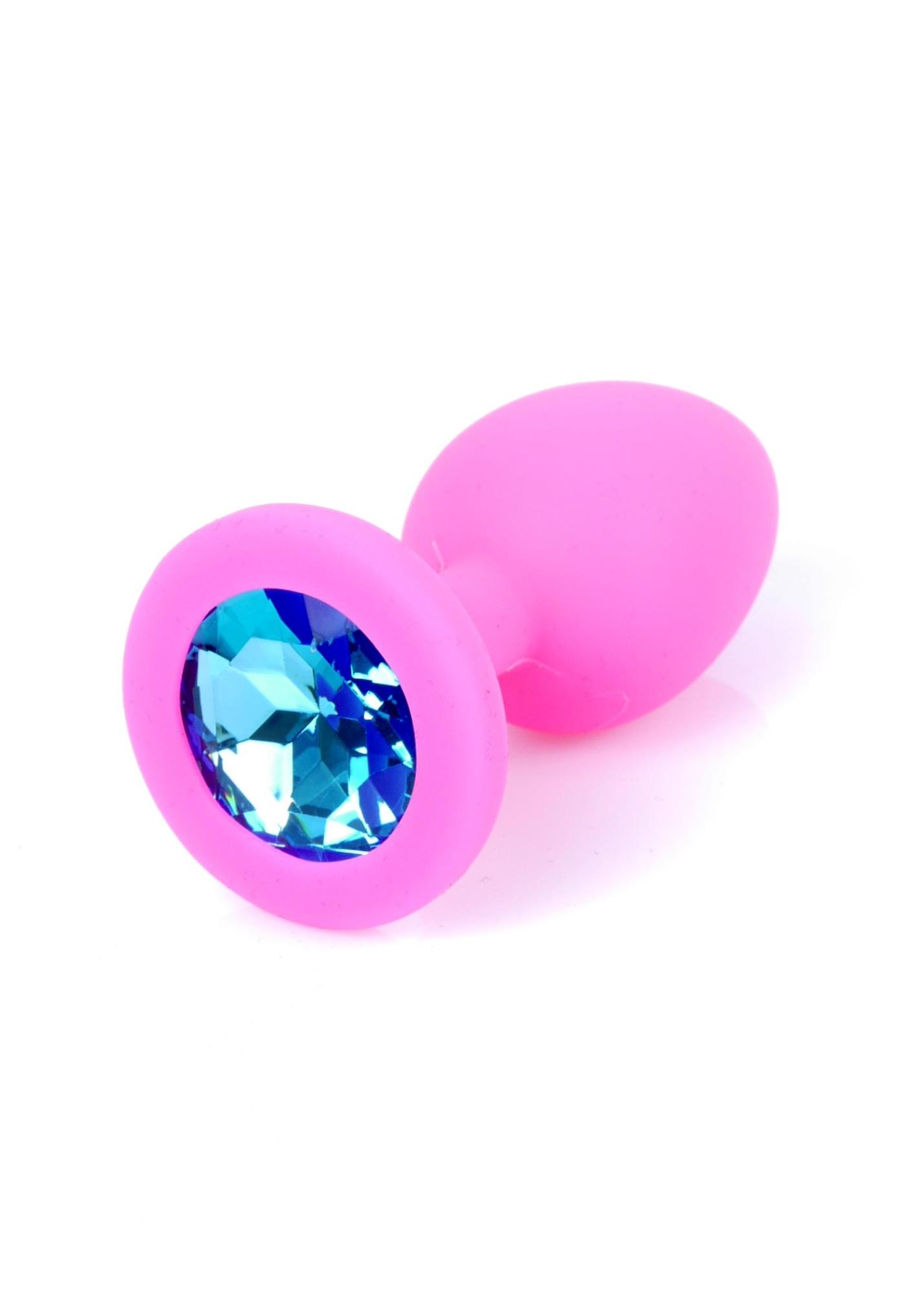 Korek analny Plug Jewellery - silikon, mały — zdjęcie 3