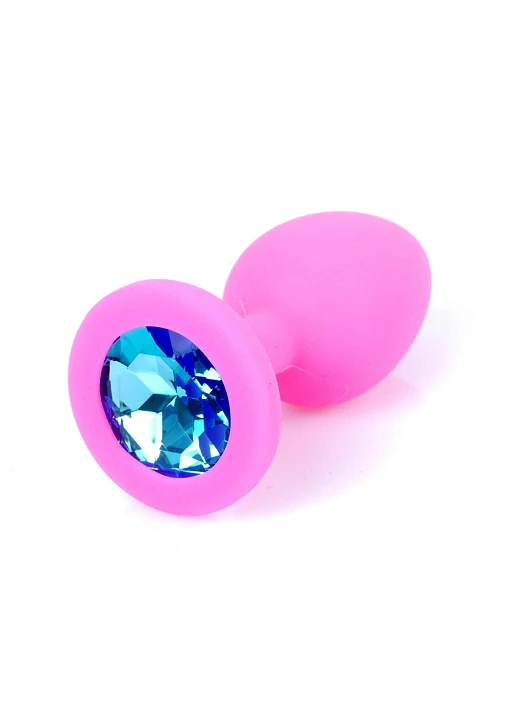 Korek analny Plug Jewellery - silikon, mały — zdjęcie 3