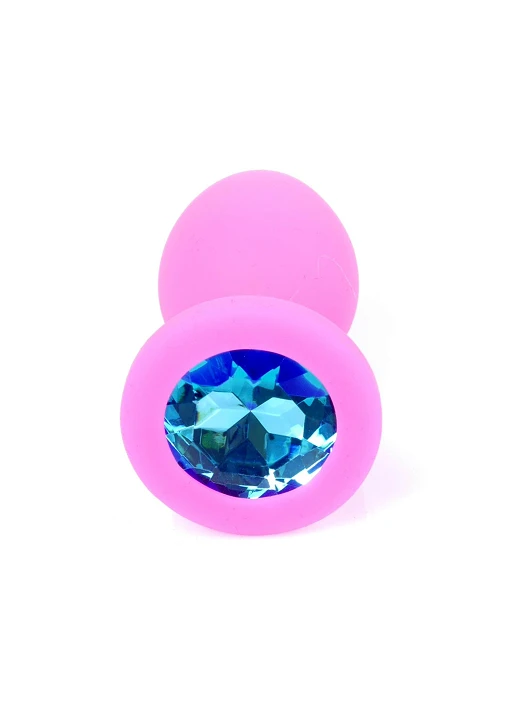 Korek analny Plug Jewellery - silikon, mały — zdjęcie 4