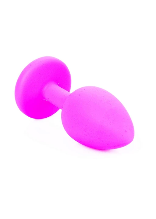 Korek analny Plug Jewellery - silikon, mały — zdjęcie 5