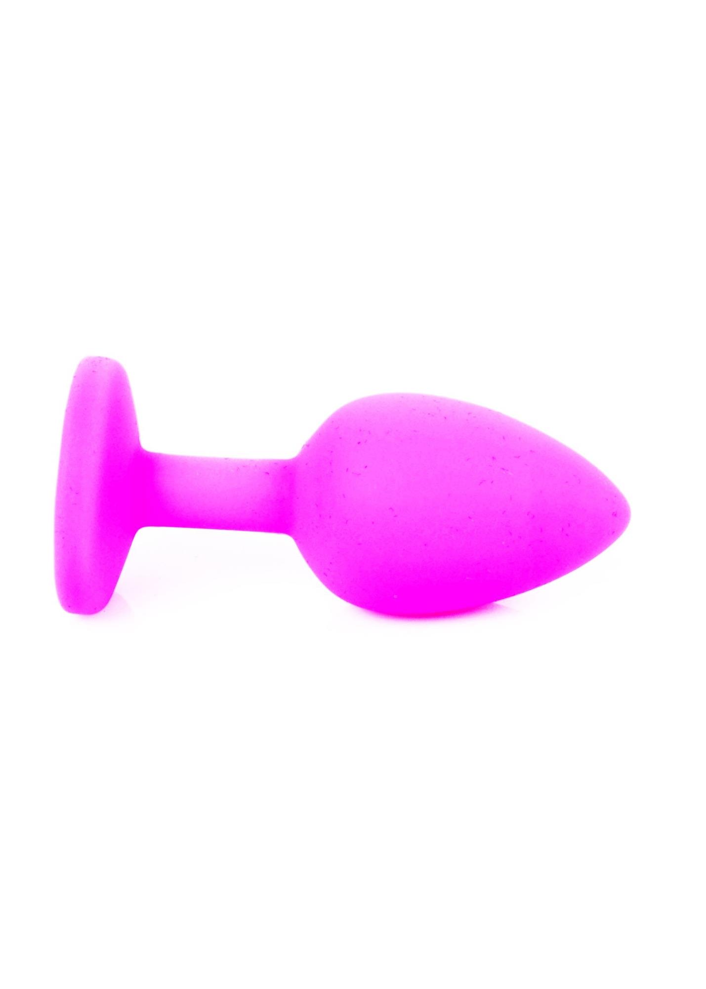 Korek analny Plug Jewellery - silikon, mały — zdjęcie 7