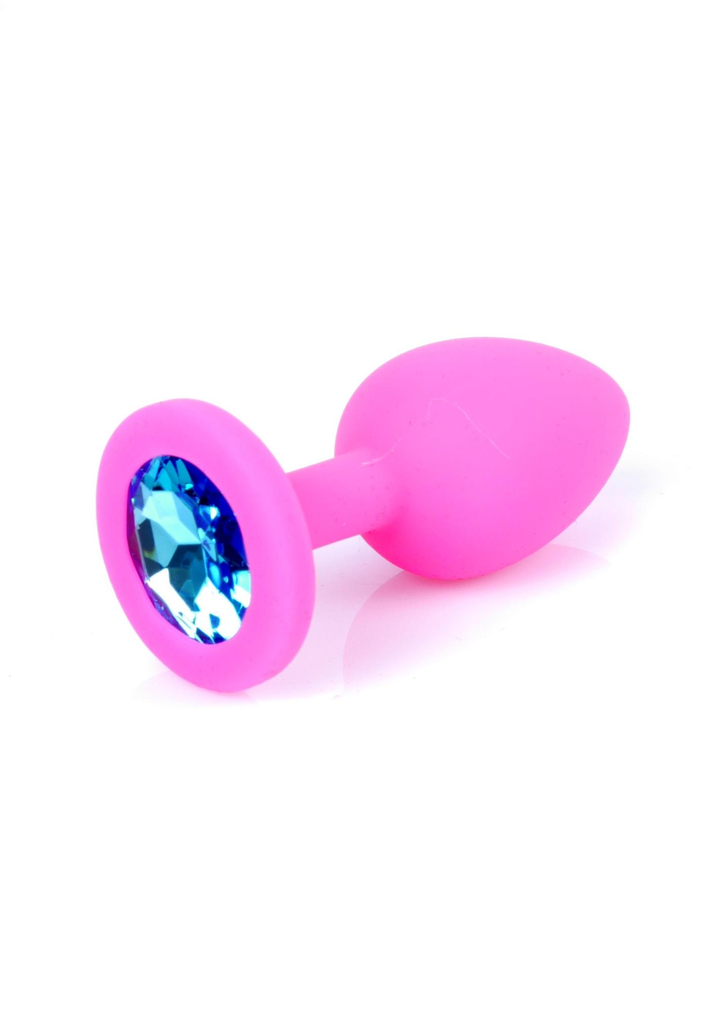 Korek analny Plug Jewellery - silikon, mały — zdjęcie 1