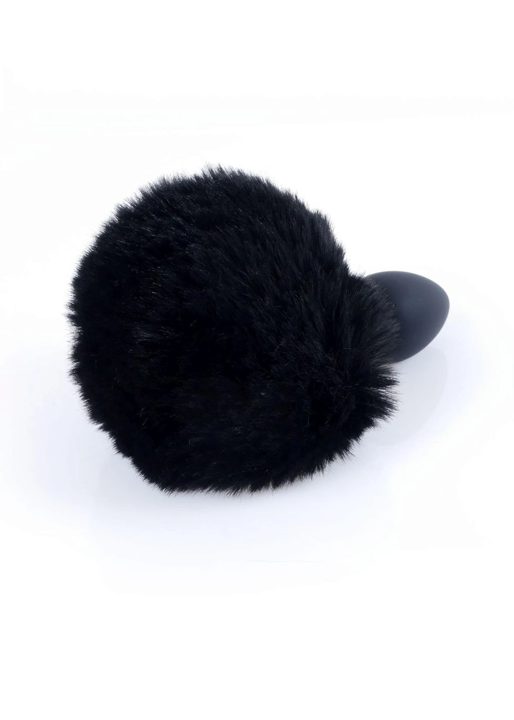 Korek analny Bunny Tail S - z ogonem czarny — zdjęcie 4