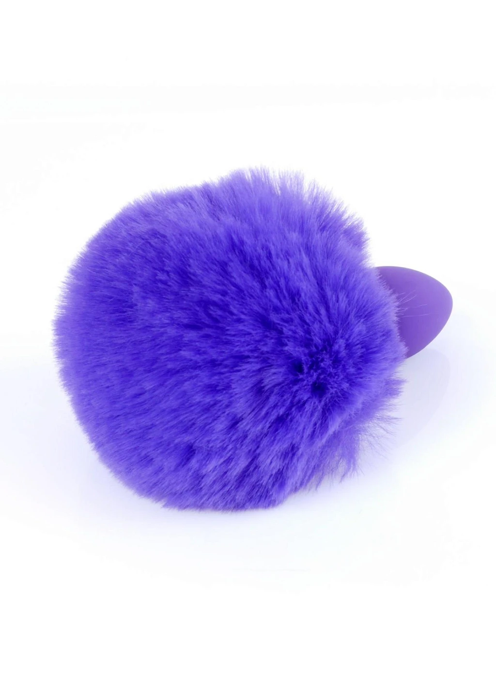 Korek analny Bunny Tail S - z ogonem fioletowy — zdjęcie 3