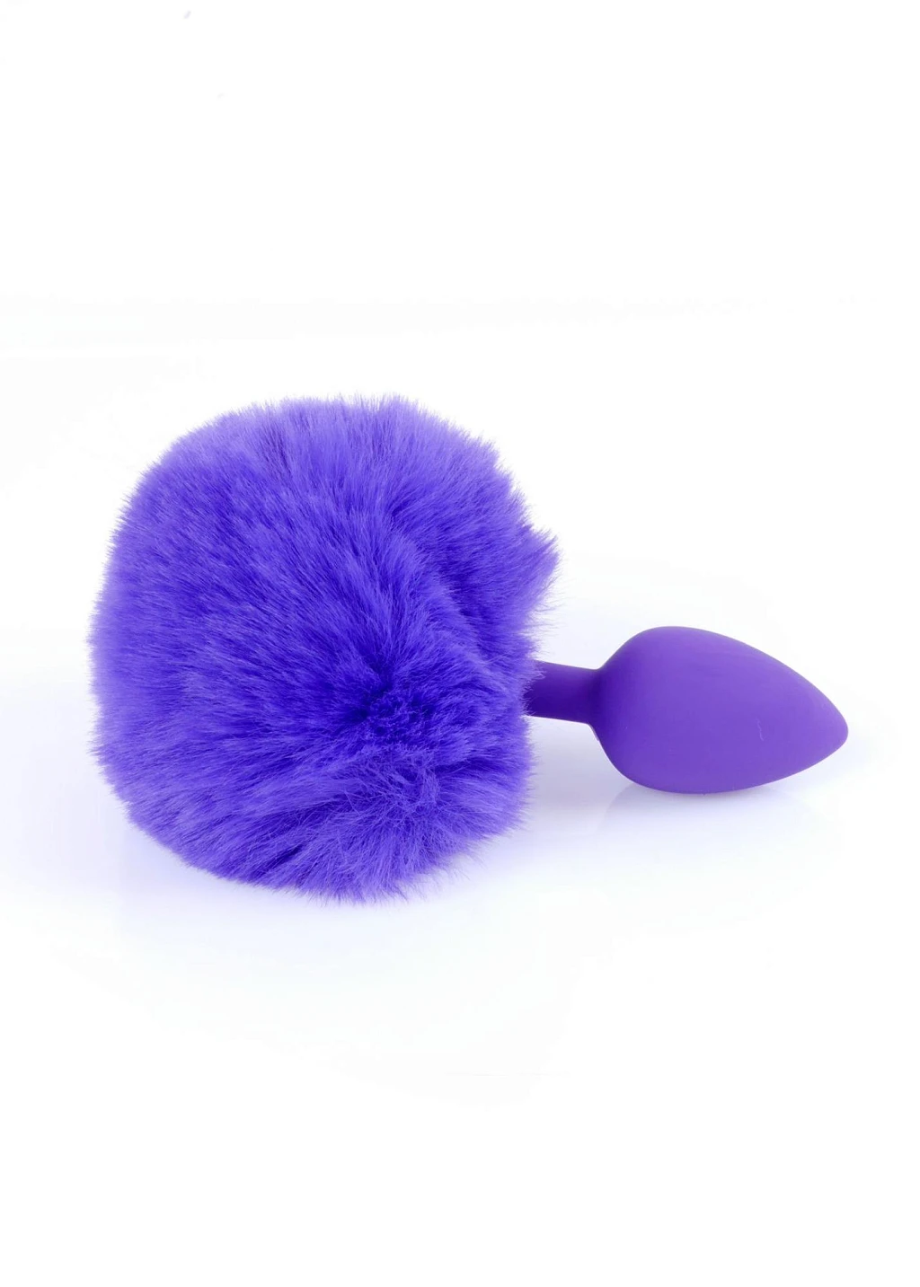 Korek analny Bunny Tail S - z ogonem fioletowy — zdjęcie 4