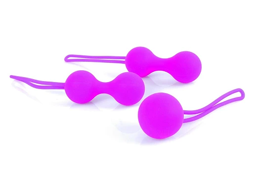 Zestaw kulek Purple - silikon, 3 szt. — zdjęcie 2