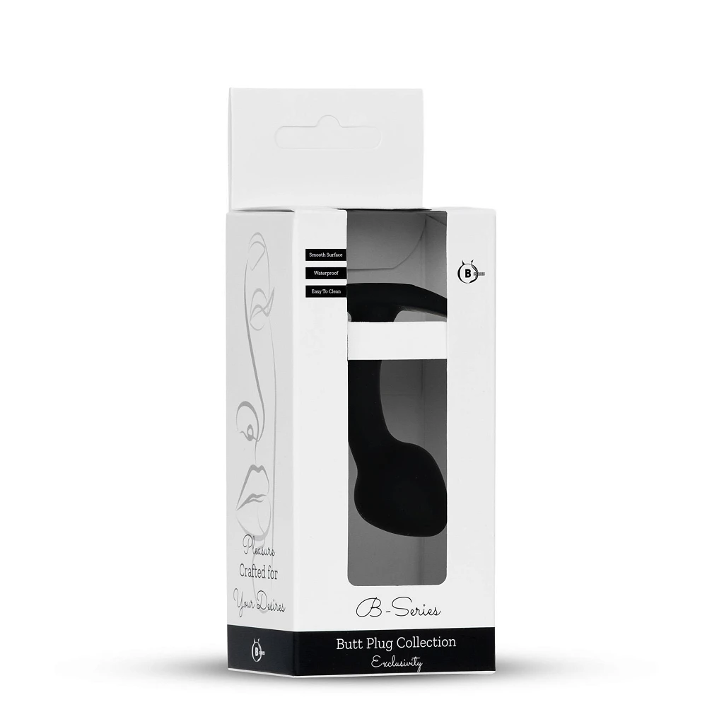 Korek analny Silicone Curved S - anatomiczny kształt — zdjęcie 5