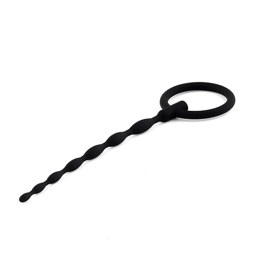 Penis plug no. 01 – silikonowy, falowany, 16 cm