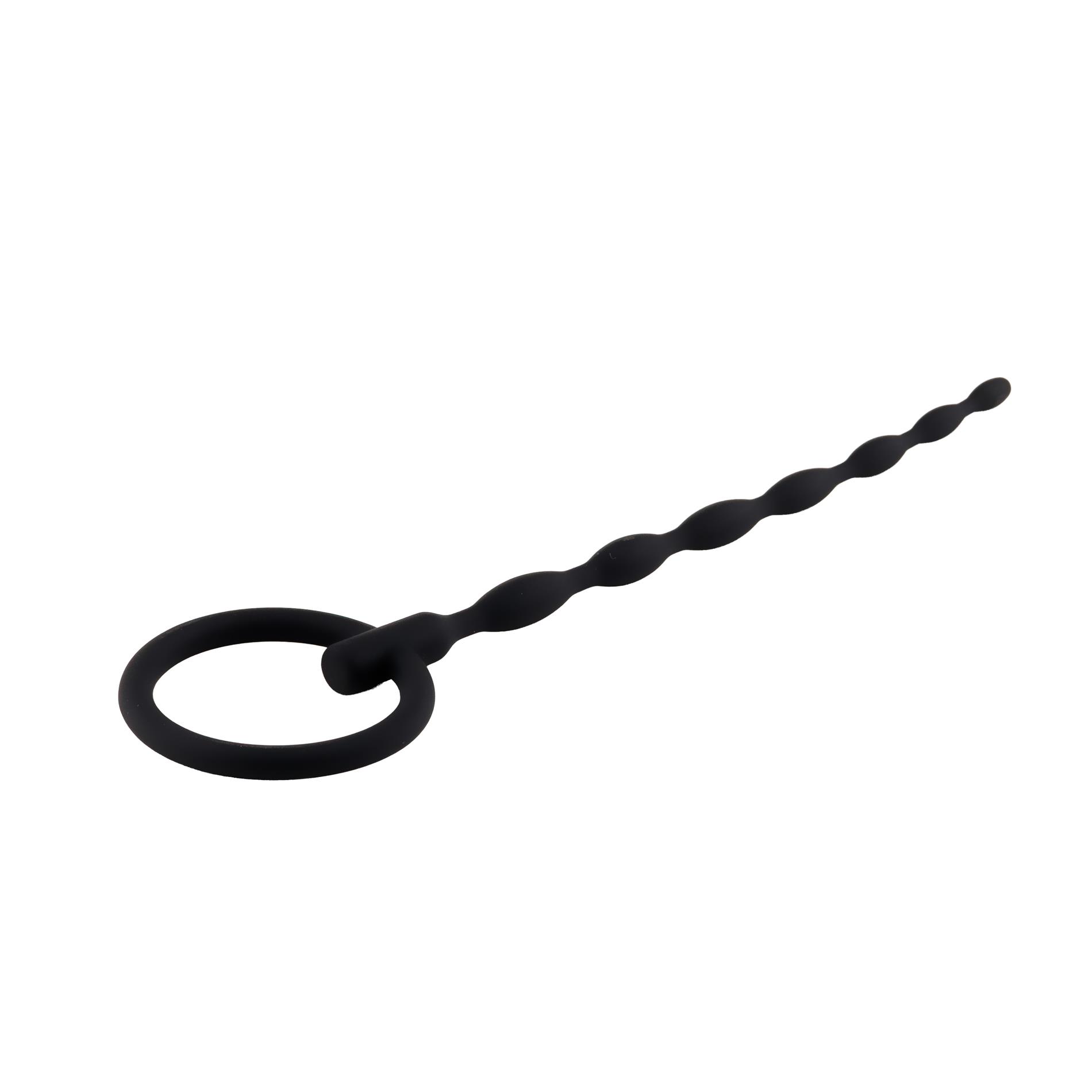Penis plug no. 01 – silikonowy, falowany, 16 cm — zdjęcie 2