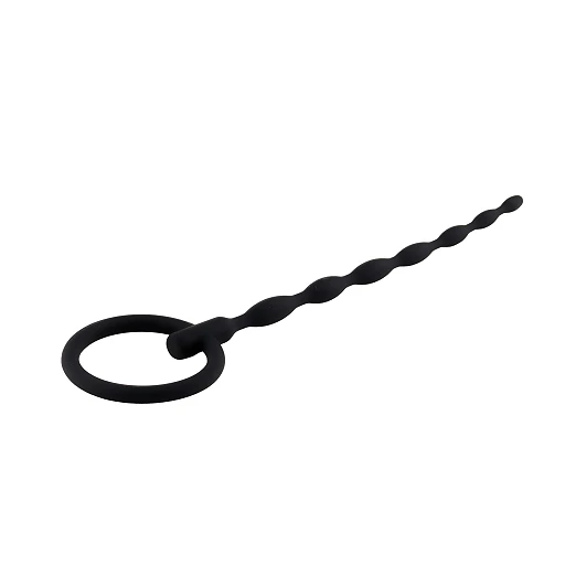 Penis plug no. 01 – silikonowy, falowany, 16 cm — zdjęcie 2