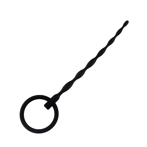 Penis plug no. 01 – silikonowy, falowany, 16 cm — zdjęcie 3